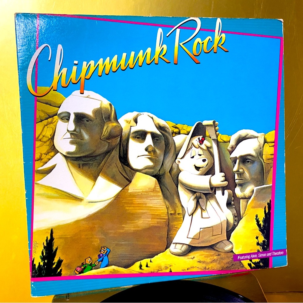 CHIPMUNK ROCK 80’s ALVIN, SIMON & THEODORE VINYL RCA RECORD ALBUM & SLEEVE 12”